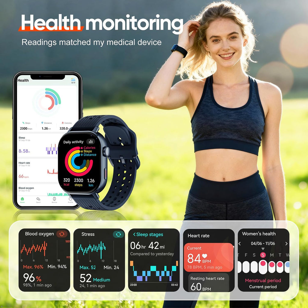 Reloj de correr con GPS para hombres y mujeres, seguimiento de distancia con ritmo promedio, reloj impermeable de 5 ATM con cronómetro, kilometraje, velocidad
