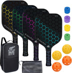 JoncAye Pickleball Paddles Set de 4 o 2 Fiberglass Rackets USAPA Approved