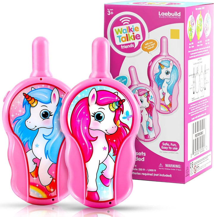 Walkie Talkies para niños, niños pequeños, juguetes para niñas de 3...