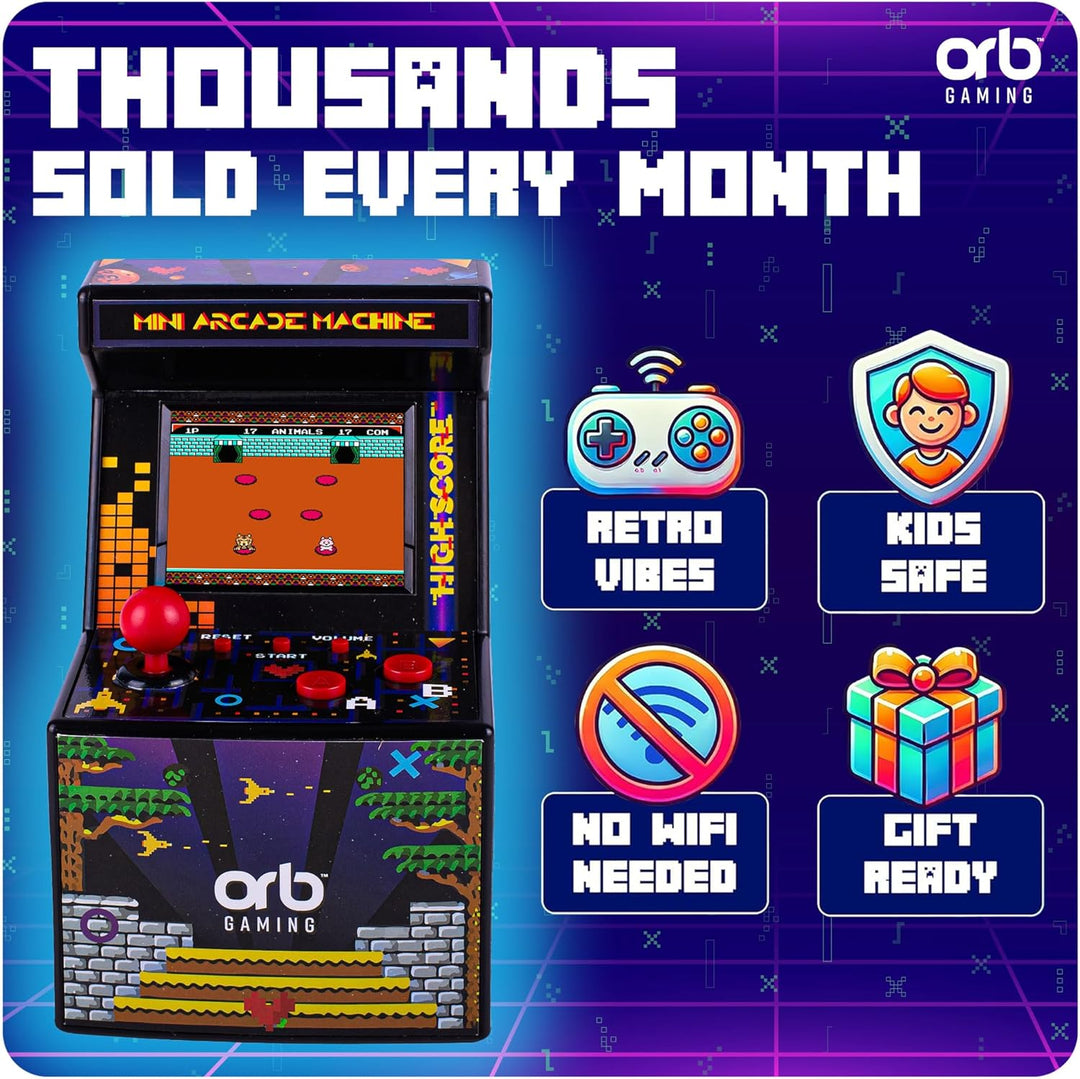 Orb - Mini máquina de arcade, 300 juegos incorporados, juegos de ar...