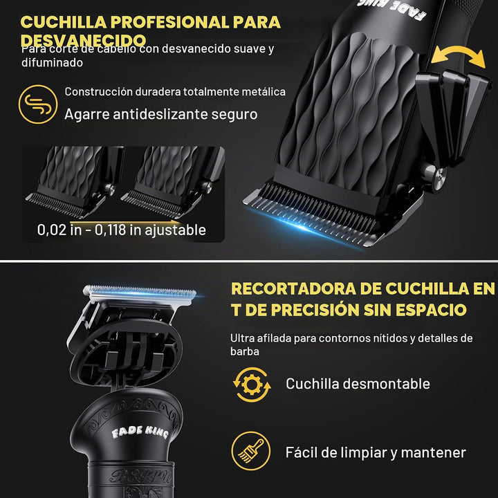 FADEKING® Cortadoras de pelo profesionales para hombres - Cortador...