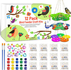 Juego de 12 comederos para pájaros para niños de 3 a 12 años
