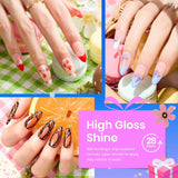 Beetles - Juego de esmaltes de uñas de gel Magical Kingdom, kit de...