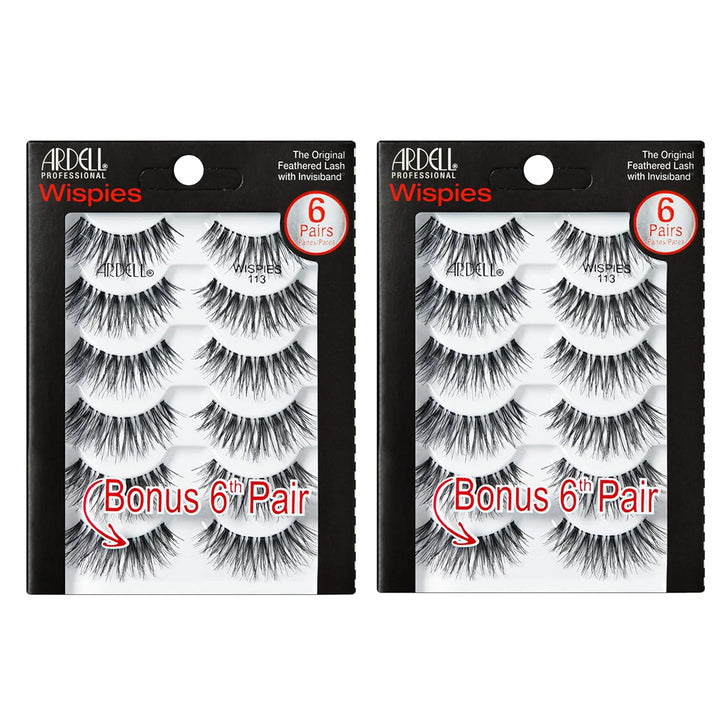 Ardell Wispies - Pestañas multidimensionales, tiras de pestañas nat...