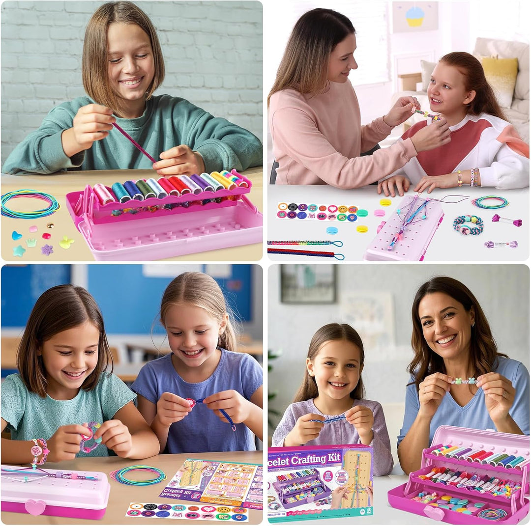 Kit para hacer pulseras de la amistad con caja de almacenamiento, p...