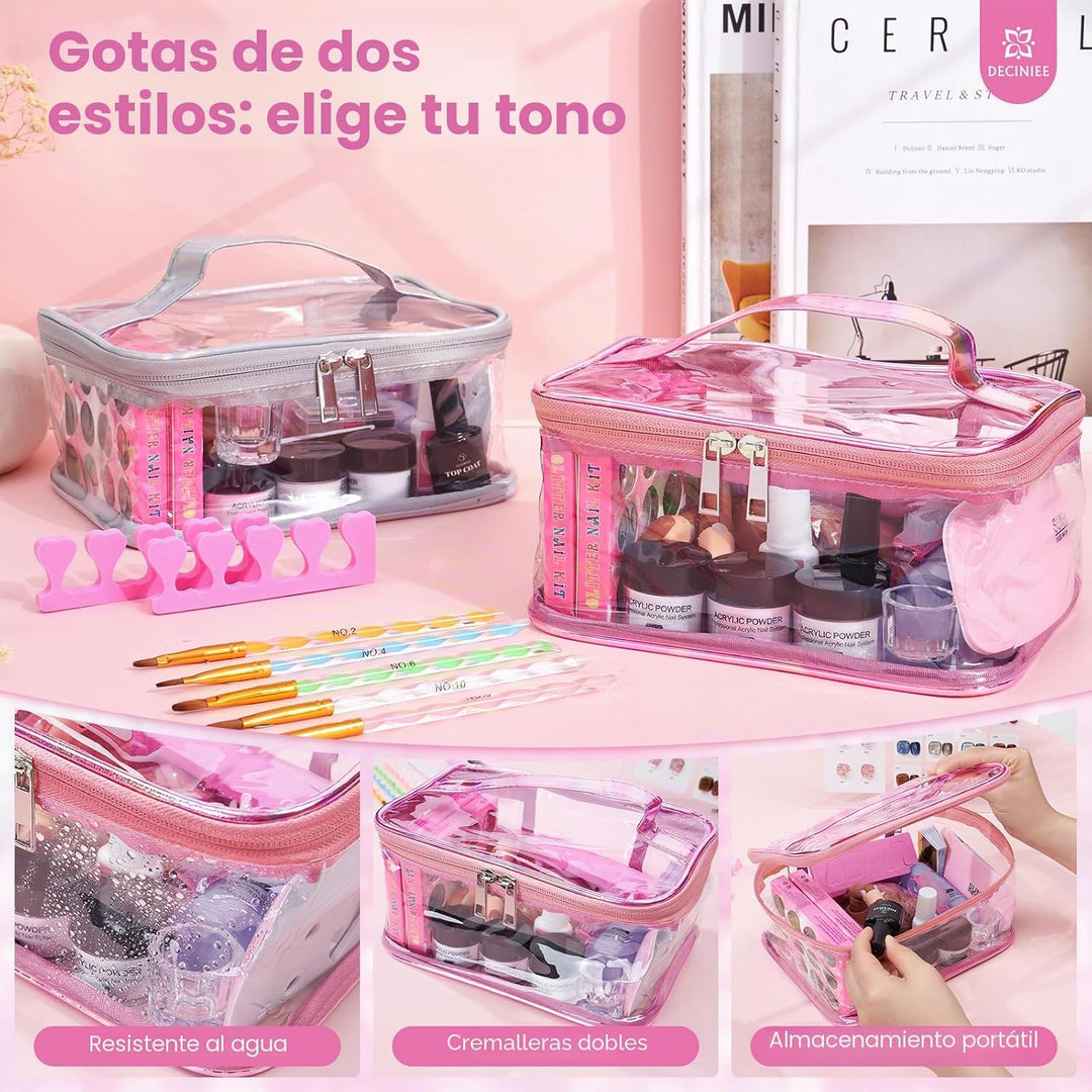 Kit de uñas para principiantes con todo: conjunto profesional de po...