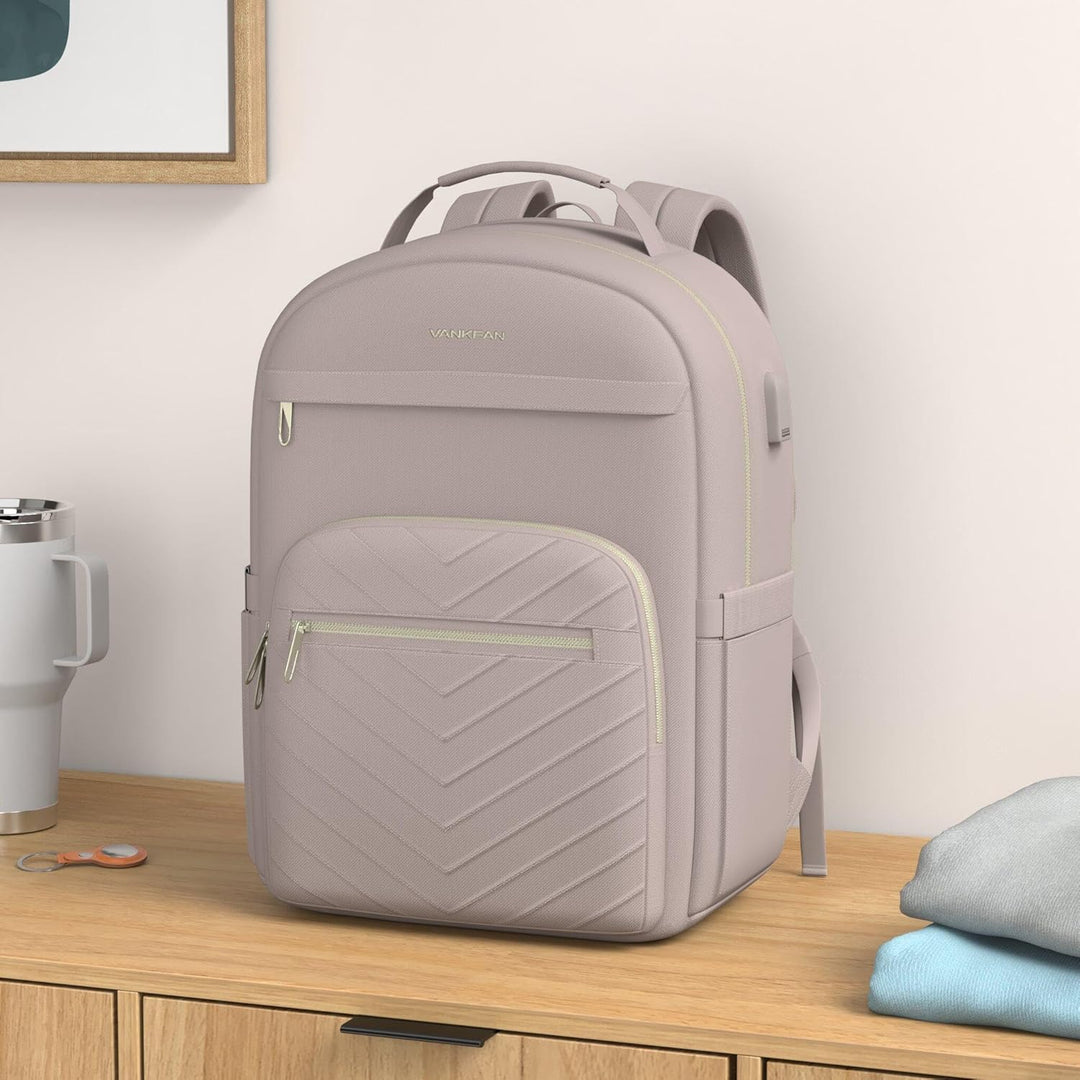 VANKEAN Mochila para laptop de 17.3 pulgadas para mujer, bolsa de t...