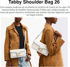 Coach Bolso de hombro atigrado suave para mujer 26