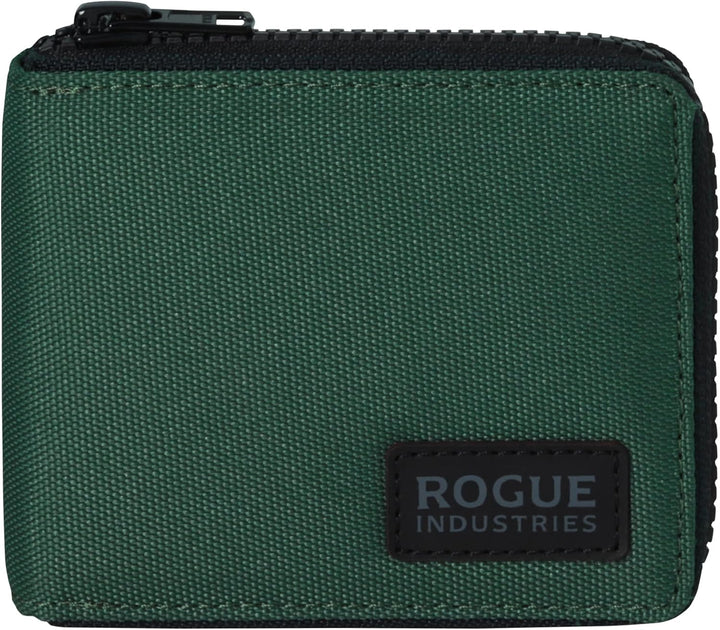 ROGUE WALLET Carteras interiores de piel auténtica para hombres, co...