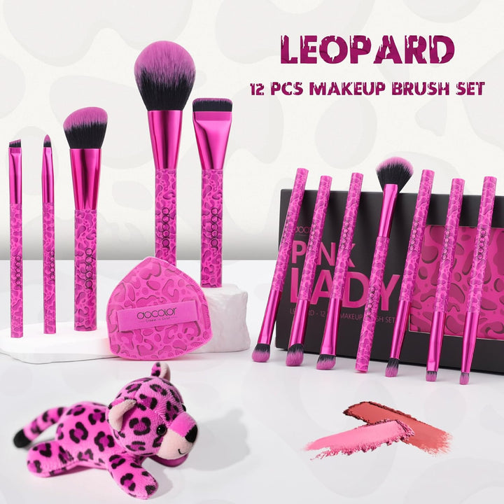 docolor Brochas de Maquillaje 12PCS Juego de Brochas de Maquillaje...
