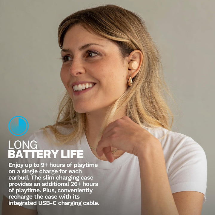 JLab Go Air Pop+ Tones Auriculares Verdaderamente Inalámbricos, Aur...