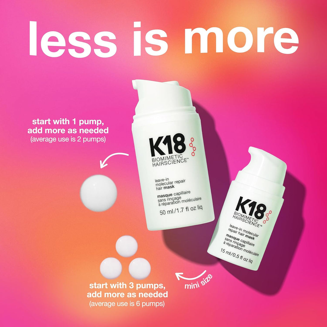 K18 Mascarilla Molecular Capilar Sin Enjuague, Repara el Cabello Se...