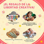 Arcilla seca al aire para niños, kit de arcilla suave de 108 colores, no tóxico, modelo de bricolaje de arte y manualidades juguetes con herramientas de escultura, kit de manualidades pintable