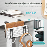 PEGZONE Soporte vertical para laptop con 2 ranuras para debajo del...