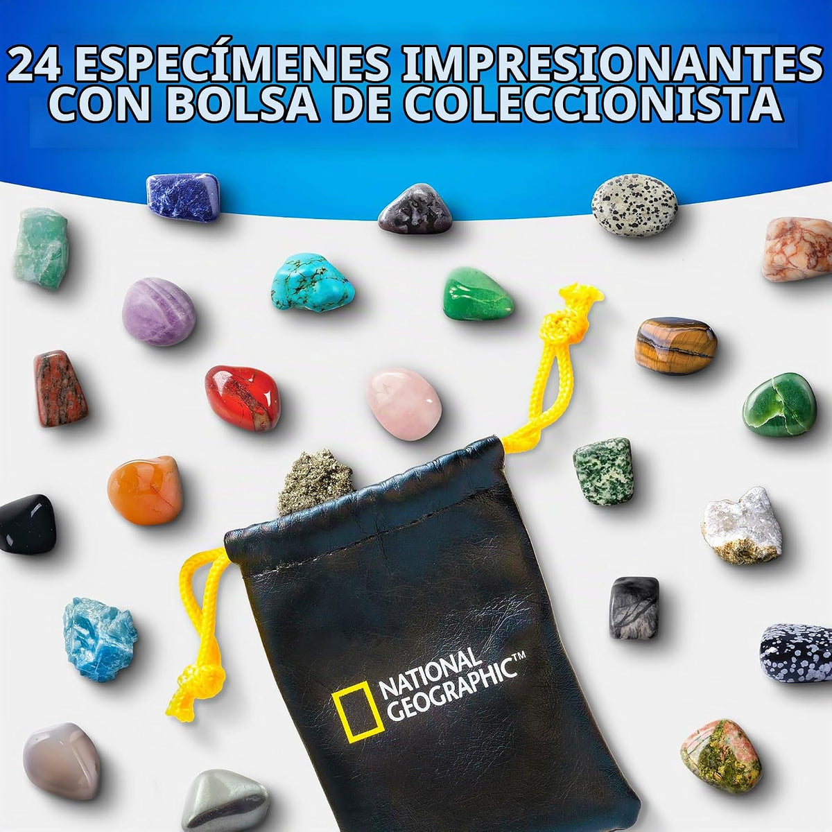 National Geographic 2026 Calendario de Adviento de Piedras Preciosas con 24 Gemas para Niños