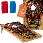 Conjunto de Tableros de Cornhole con Bolsas, Tamaño Regulado de 4x2 ft Tableros de Madera