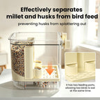 Alimentador automático para pájaros para jaula,Contenedor de alimento de