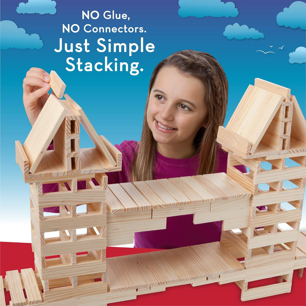 KEVA Structures - Juego de 200 tablones de construcción de