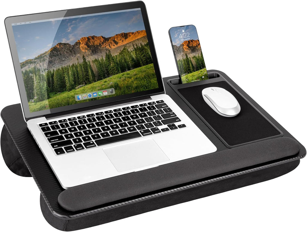 LAPGEAR Home Office Pro Lap Desk - negro Carbon, Fits 15.6” Laptops