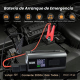 Inflador de neumáticos, compresor de aire portátil, batería de 2000...