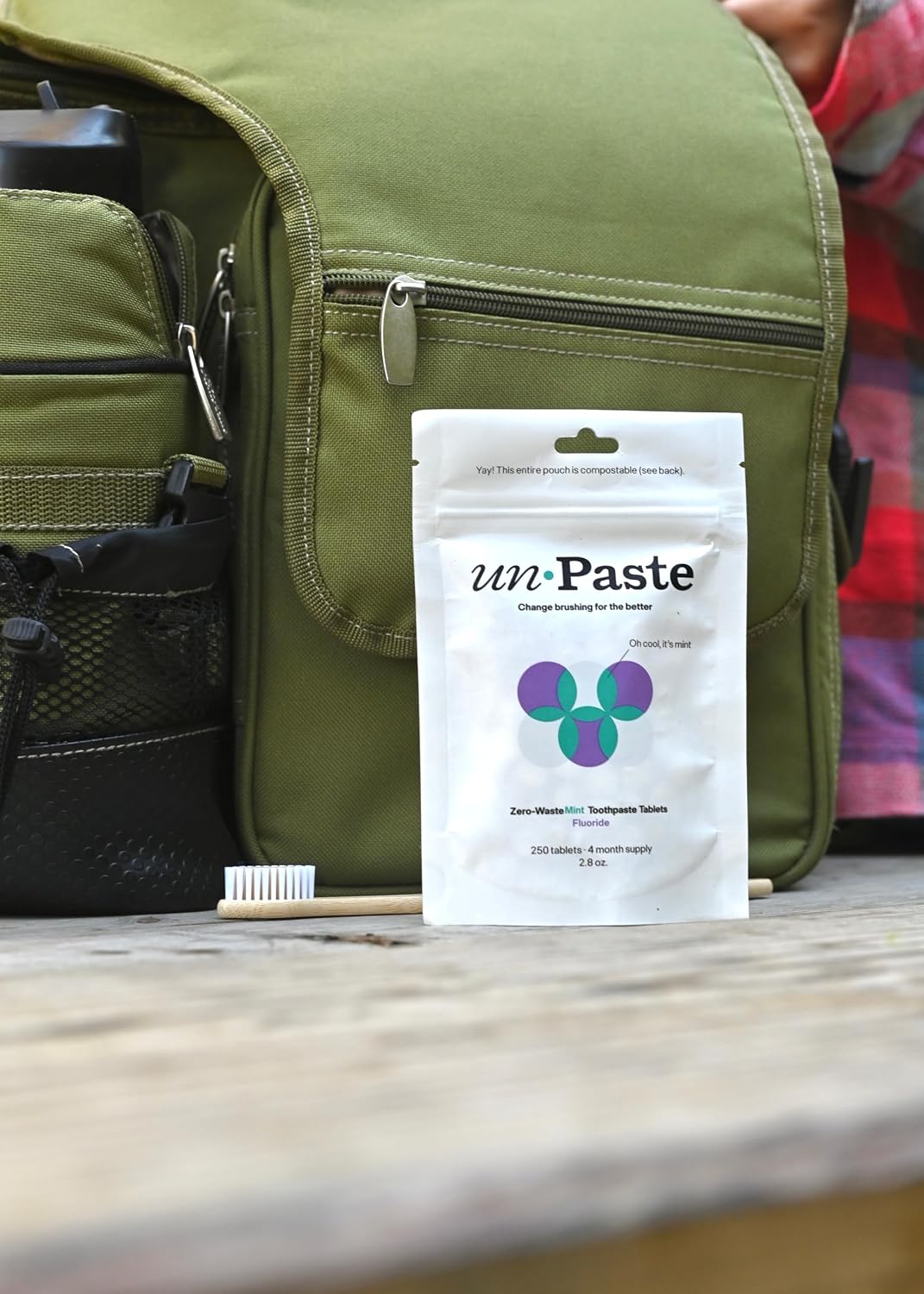 Tabletas de pasta de dientes con flúor sin pegar, menta, 250ct | Xi...