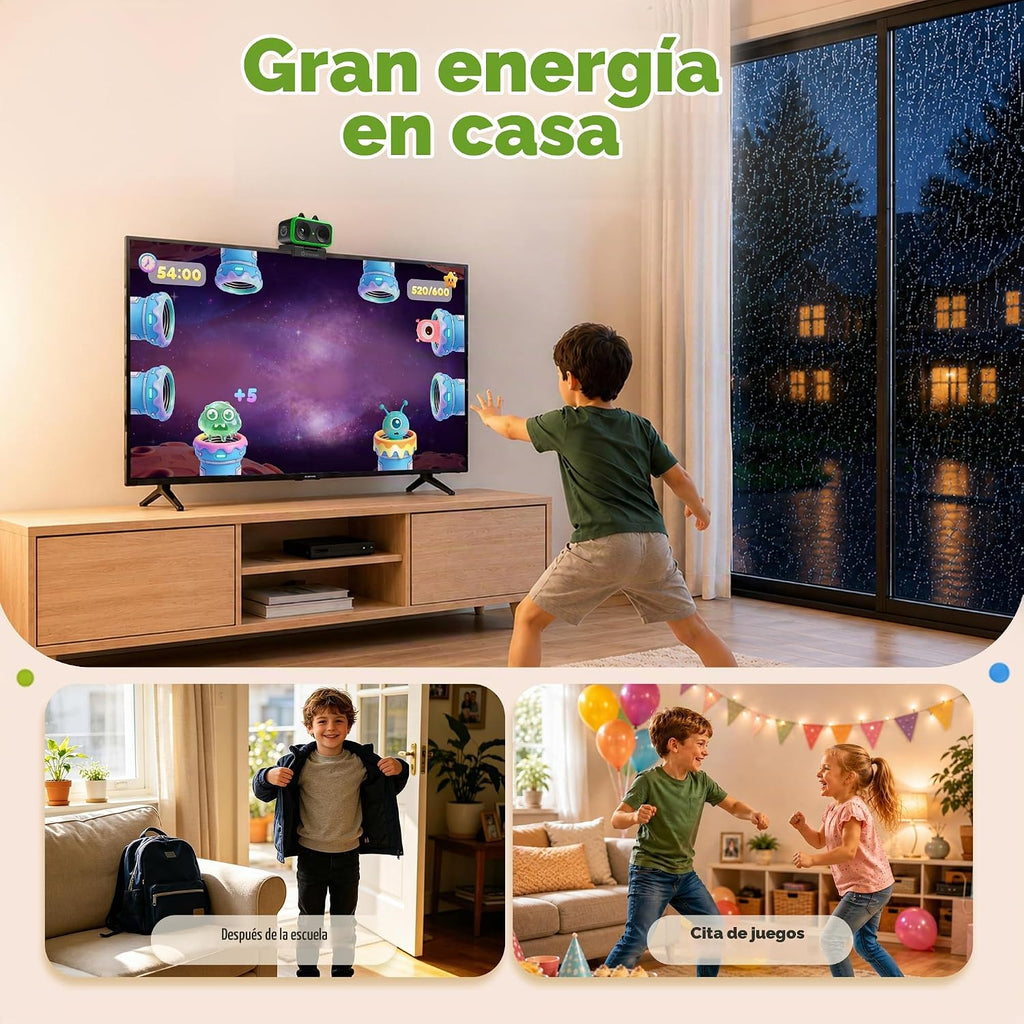 Consola de videojuegos de movimiento, sistema de juego activo para