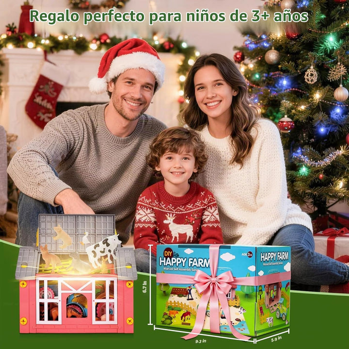 Happiegg Juguetes para animales de granja a partir de 3 años con ST...