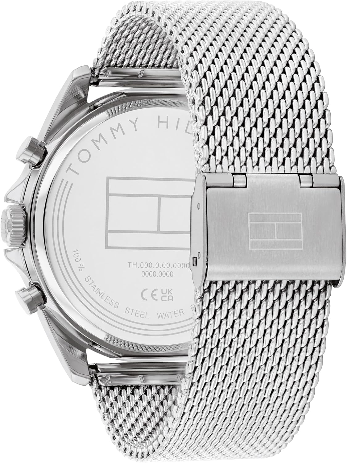 Tommy Hilfiger Reloj para hombre – Cuarzo Multifunción, caja de acero inoxidable de 1.732 in, esfera de esqueleto, pulsera de malla – Reloj de vestir para hombre
