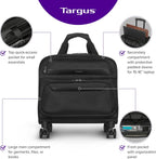 Targus Transit - Bolsa para portátil con ruedas y 4 ruedas, 16 pulgadas
