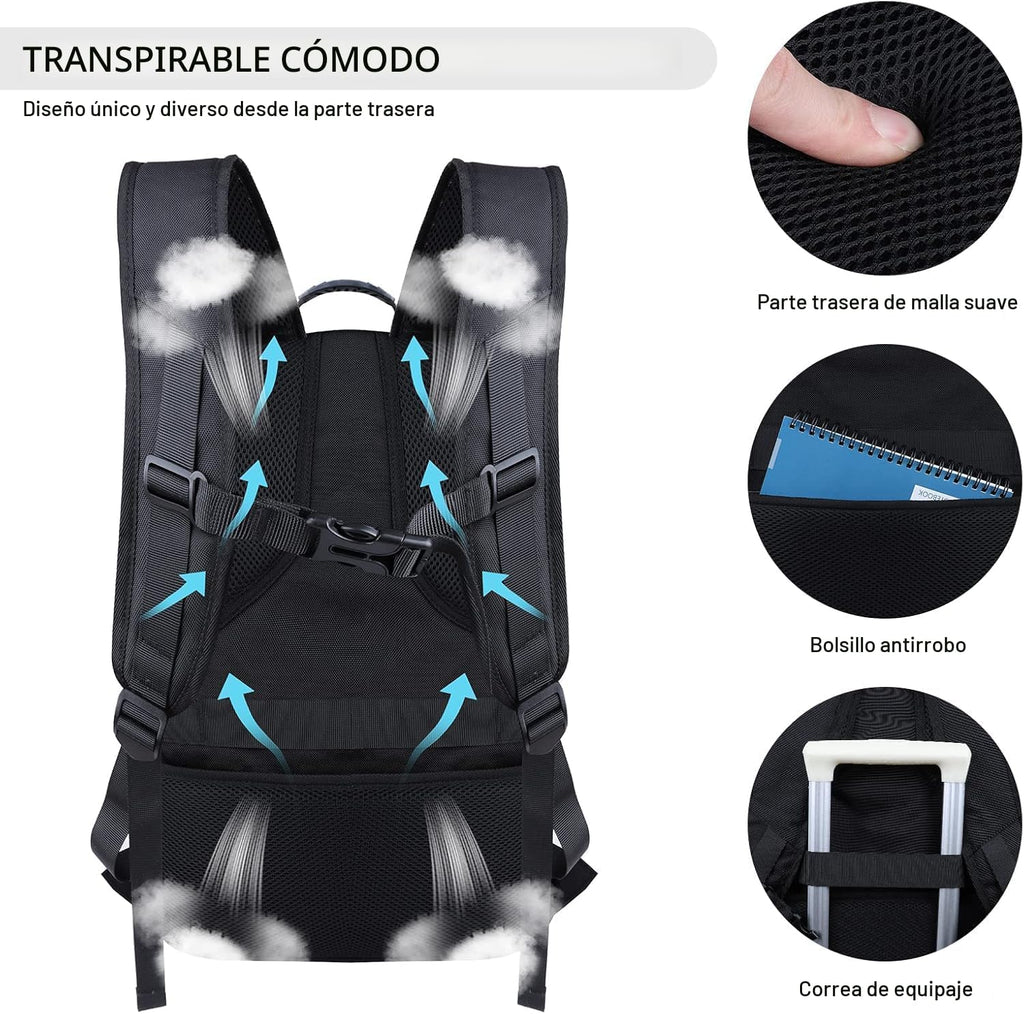 Mochila extra grande de viaje para portátil ANTERK