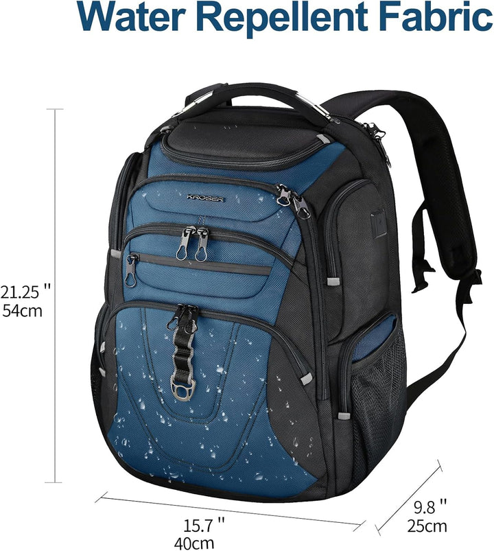 KROSER Mochila para laptop de viaje amigable, repelente al agua, mo...