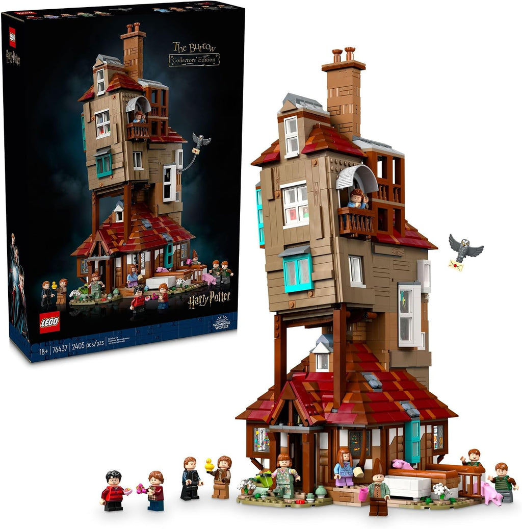 LEGO Harry Potter La casa madriguera conjuntos de construcción para adultos - Kits de casa de la familia Weasley de Harry Potter coleccionables con 10 minifiguras - Regalos para hombres y mujeres
