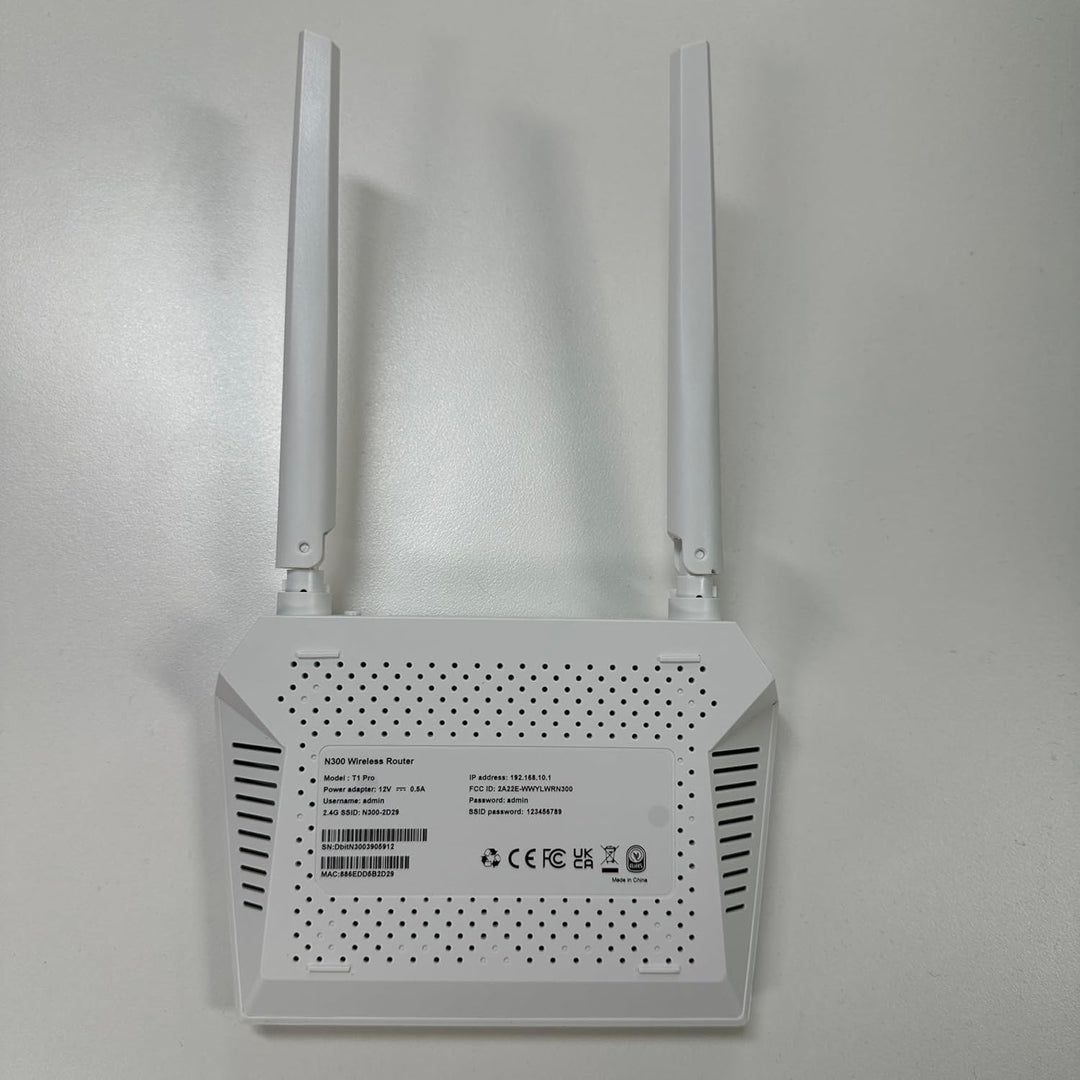 U-SPEED Router WiFi N300 2.4G fácil configuración router de red ina...