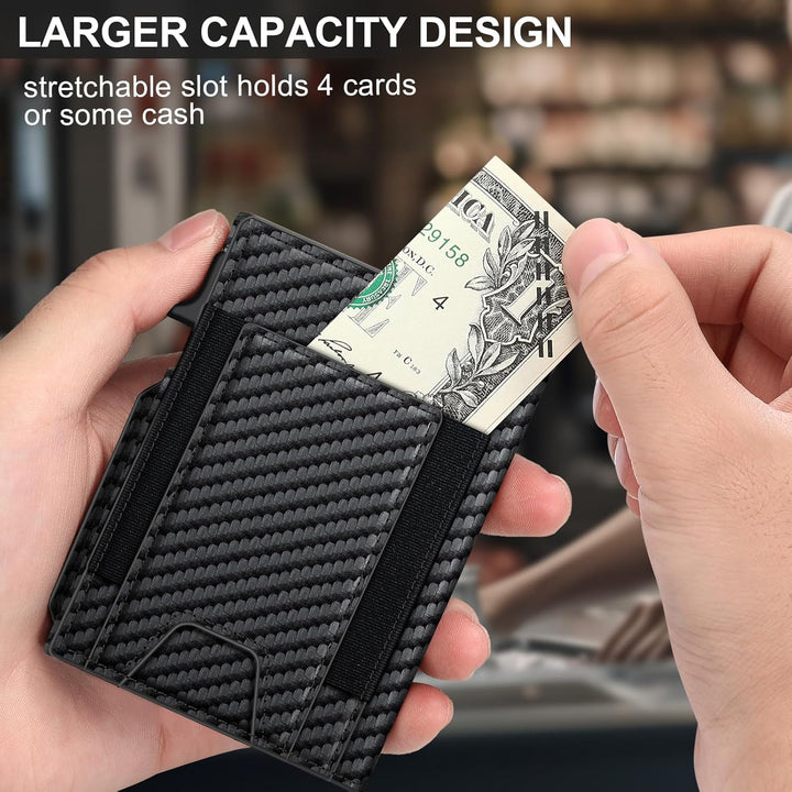 Cartera para hombre con tarjetero delgado desplegable para 9 a 13 t...