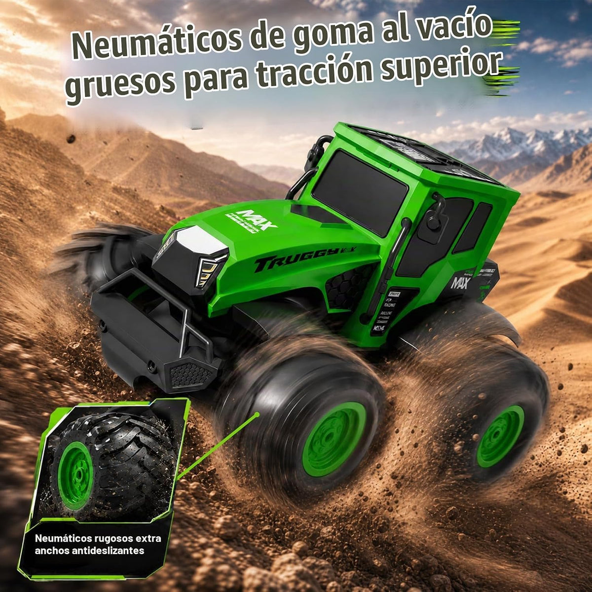 1:14 Amphibious Farm RC Tractor, 2.4GHz 4WD Off-Road Waterproof Stunt Car
