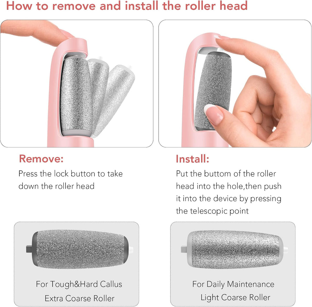 Removedor eléctrico de callos para pies, kit profesional de pedicur...