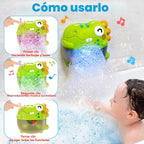 Light Up Dinosaur Bath Toys para Kids Ages 3-5 4-8, Bath Bubble Machine