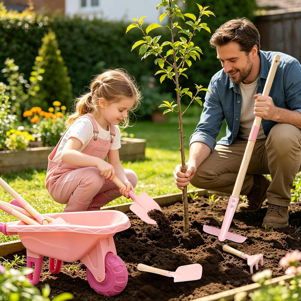 Juego de jardinería para niños con carretilla regalos de