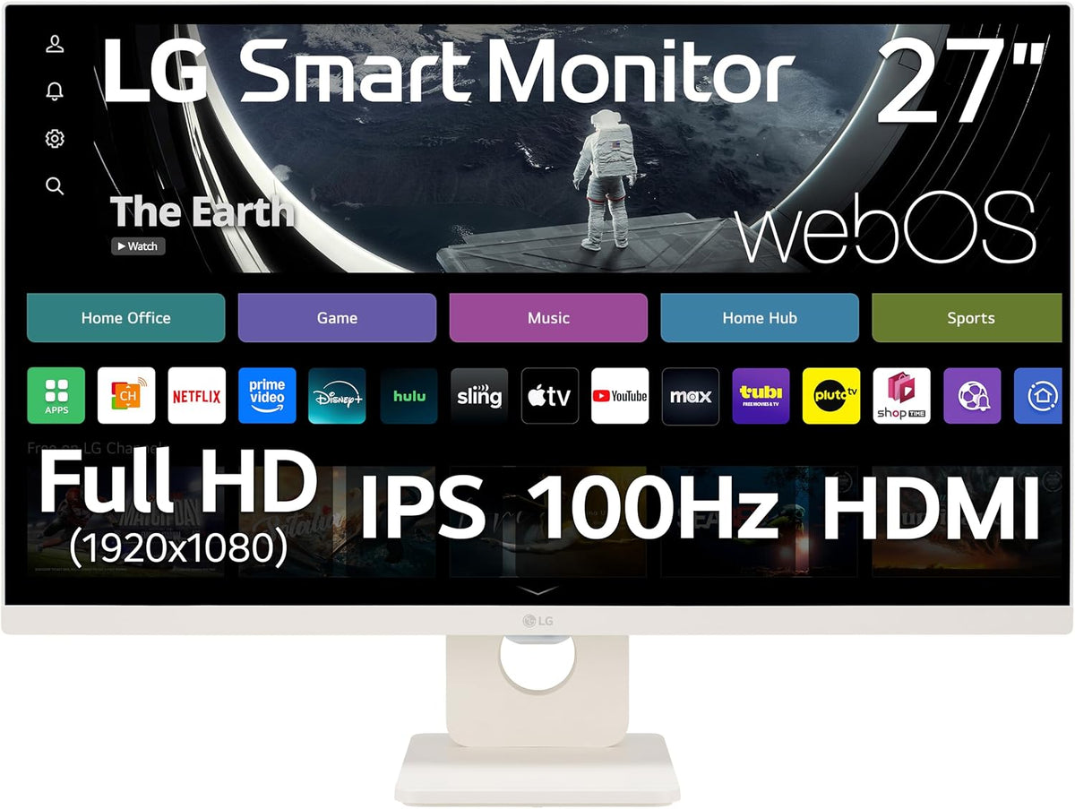 LG 27U511SA-W Monitor de computadora IPS inteligente Full HD (1920...