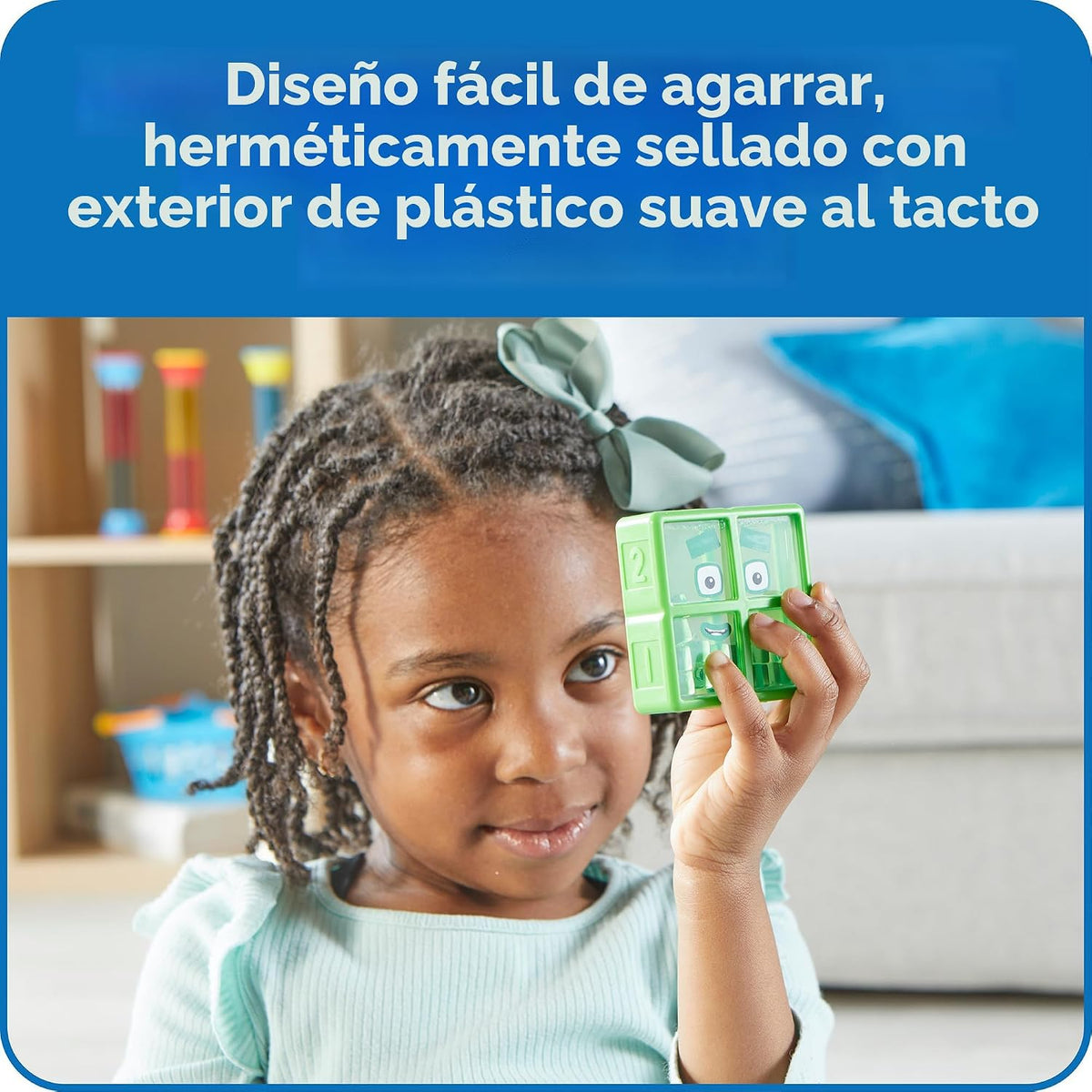 hand2mind Numberblocks Botellas Sensoriales del Uno al Cinco
