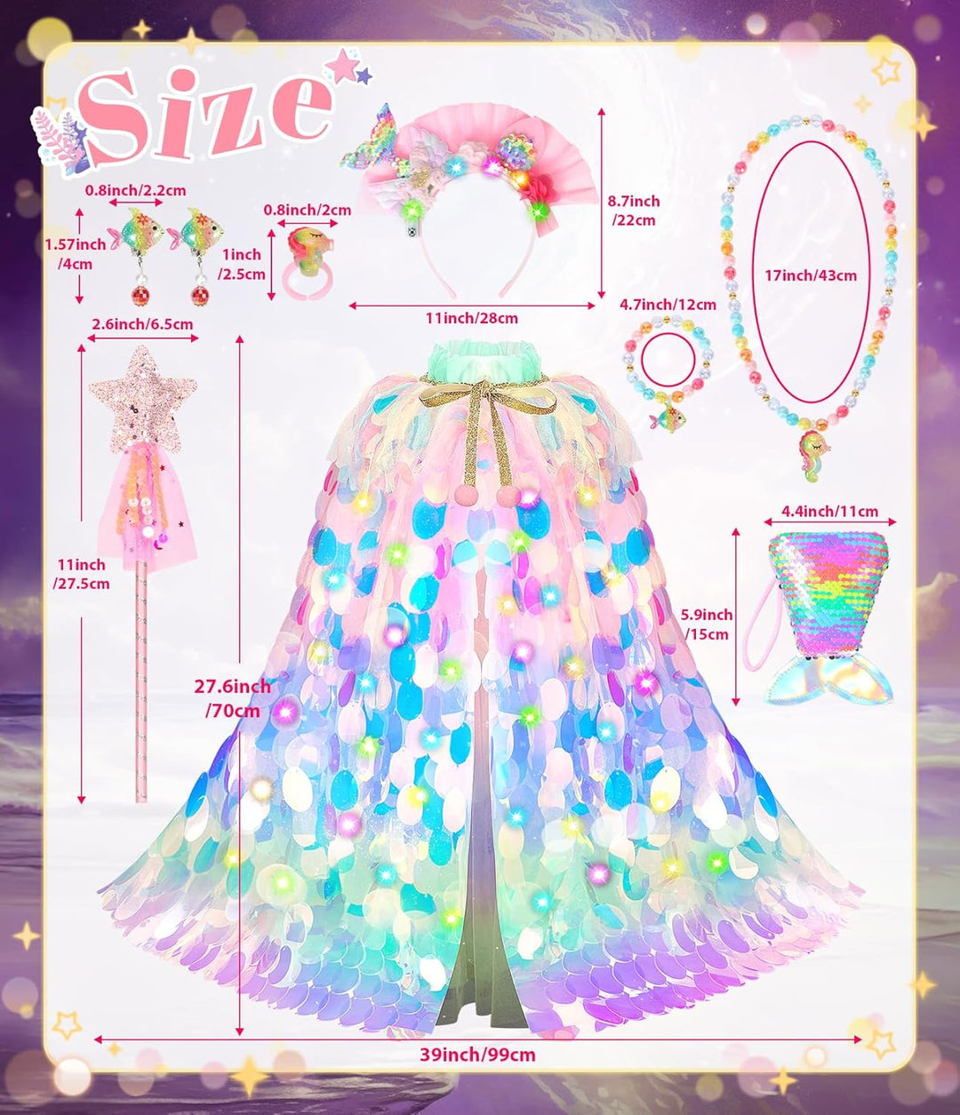 LIMIROLER Vestidos de Princesa para Vestir Juguetes Vestidos de Pri...