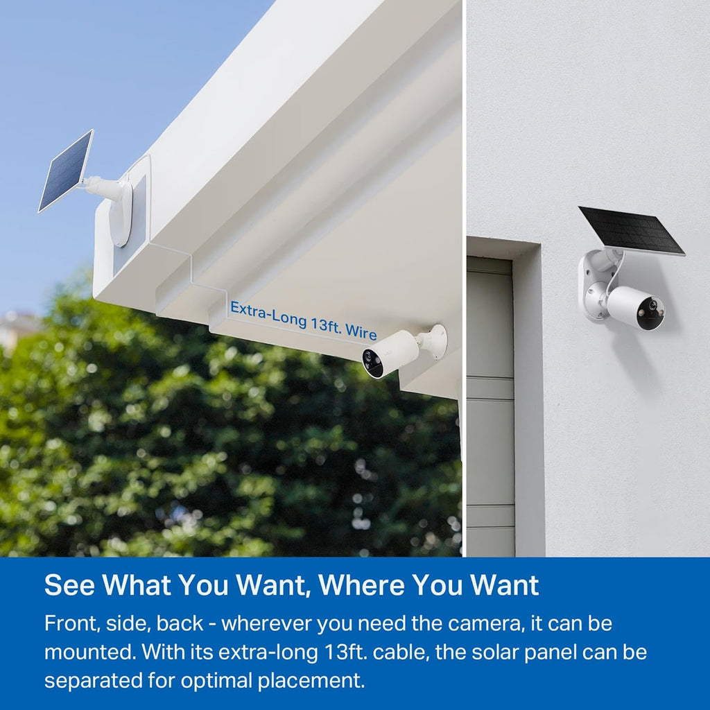 Tapo TP-Link Tapo SolarCam C402 Kit, cámara solar para exteriores