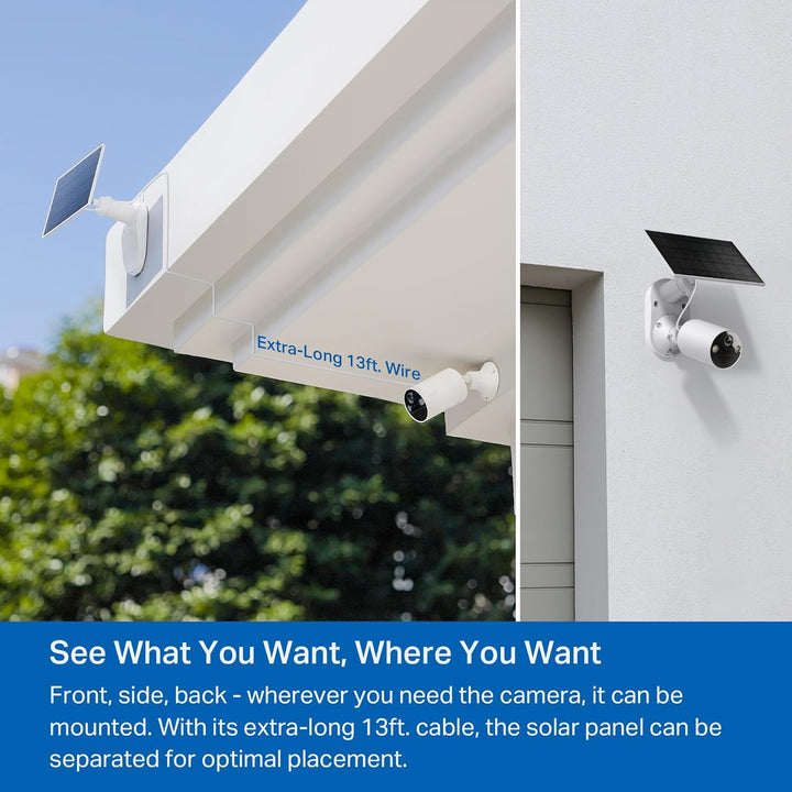 Tapo TP-Link Tapo SolarCam C402 Kit, cámara solar para exteriores c...