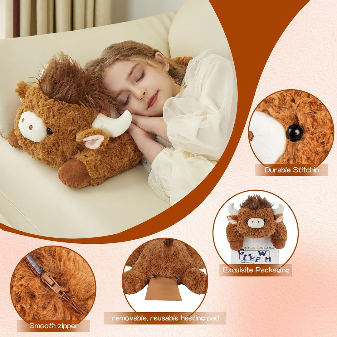 GILFWM Animales de peluche con peso de 25 pulgadas, 5 libras, vaca...
