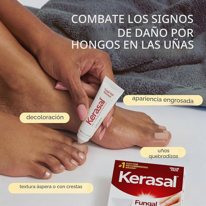 Kerasal Renovación de uñas, reparación restauradora de uñas, 0.33 o...