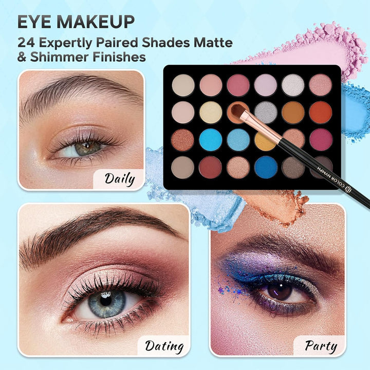 Kit de maquillaje para principiantes Color Nymph para adolescentes...