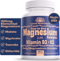 Local Nutrition Complejo de magnesio de 420 mg con vitamina D3