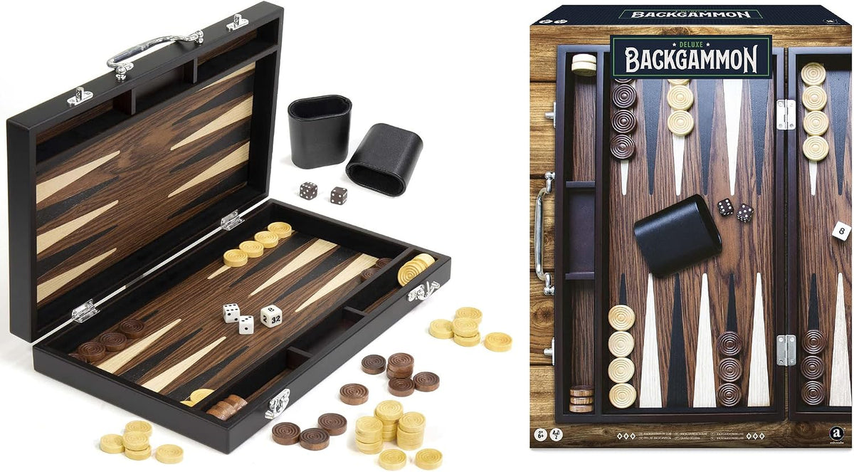 Merchant Ambassador Craftsman Deluxe Backgammon Set