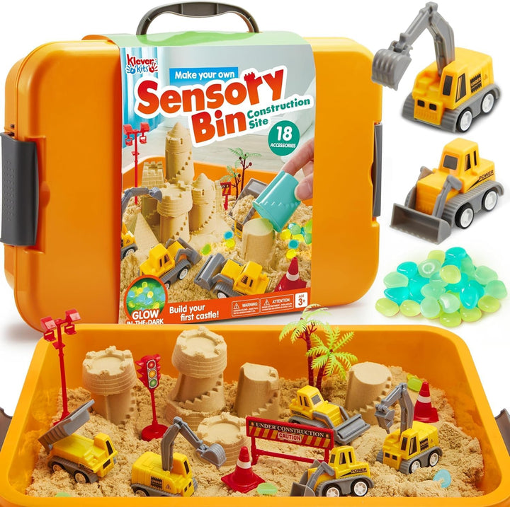 Klever Kits - Contenedor sensorial infantil, kit de mascotas, piedr...