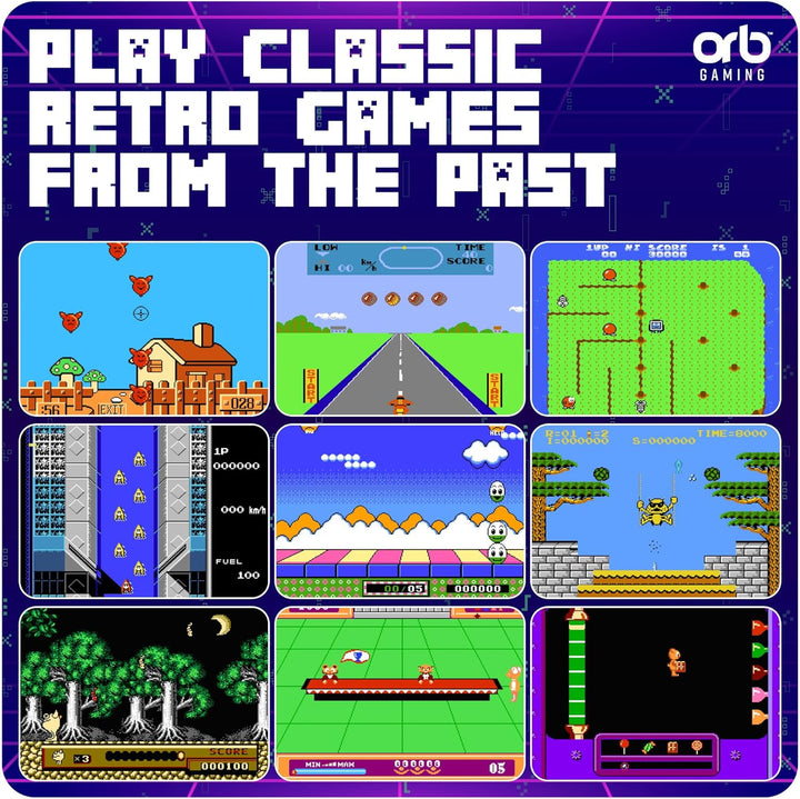 Orb - Mini máquina de arcade, 300 juegos incorporados, juegos de ar...